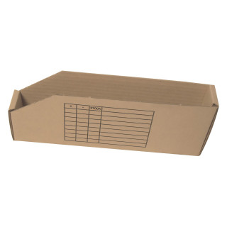 Bac de stockage carton 40 x 10 x 11 cm