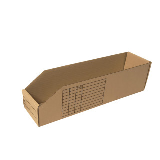 Bac de stockage carton 40 x 15 x 11 cm