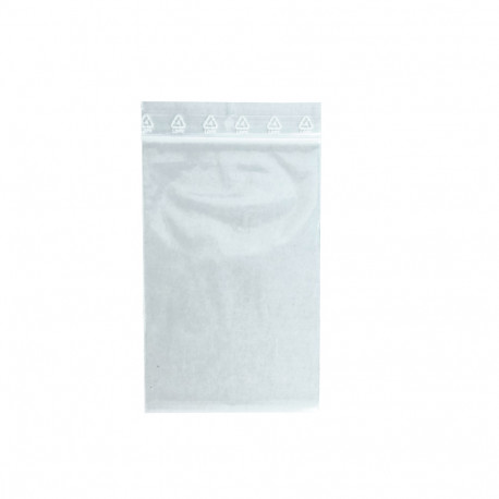 Bolsa de plastico transparente con cierre zip 12x17 cm