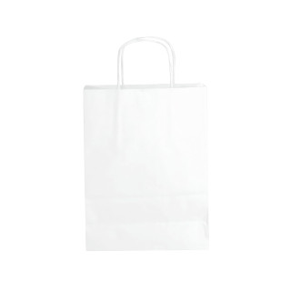 Sac kraft blanc 18 x 8 x 24 cm