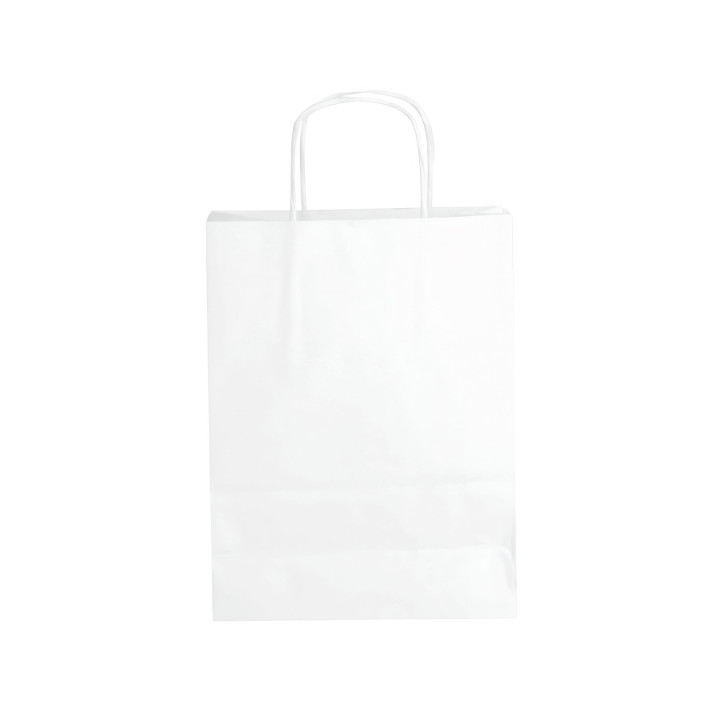 Sac kraft blanc 18 x 8 x 24 cm